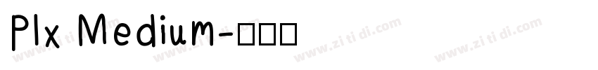Plx Medium字体转换